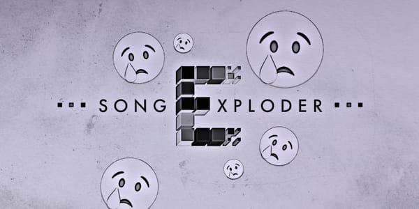 Song Exploder logo and crying emojis